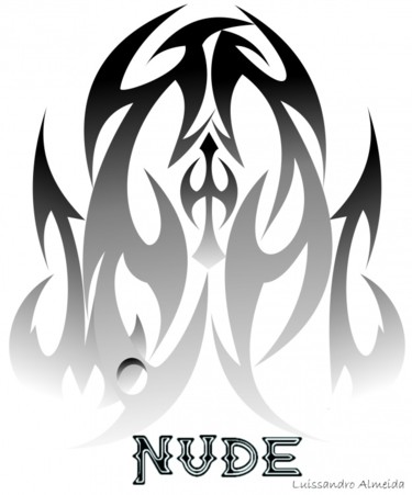 Desenho intitulada "metal-nude-logo.jpg" por Luissandro Almeida, Obras de arte originais