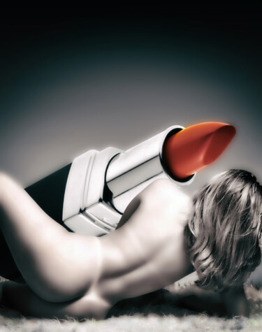 Photography titled "Lipstick 6" by Luiz Henrique Mendes, Original Artwork, Manipulated Photography