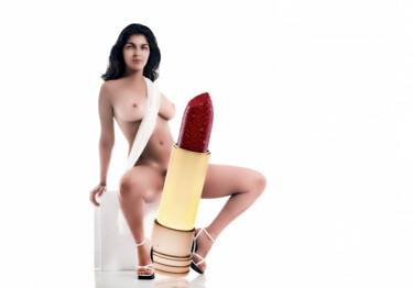 Fotografía titulada "Lipstick 9" por Luiz Henrique Mendes, Obra de arte original, Fotografía manipulada