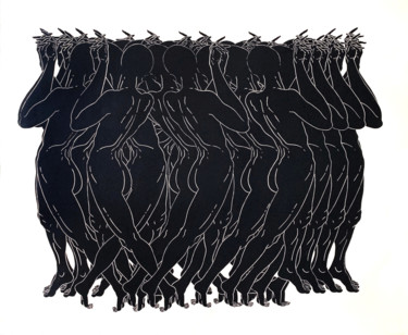 Evy Printmaking titled "Evy" by Luiza Kasprzyk, Original Art, Linocuts