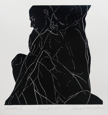Εκτυπώσεις & Χαρακτικά με τίτλο "Wcielenie II" από Luiza Kasprzyk, Αυθεντικά έργα τέχνης, Χαρακτικά σε λινόλαιο