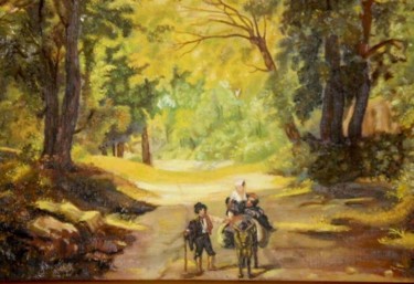 Painting titled "When the Autumn com…" by Boutique Vivant, Original Artwork, Oil