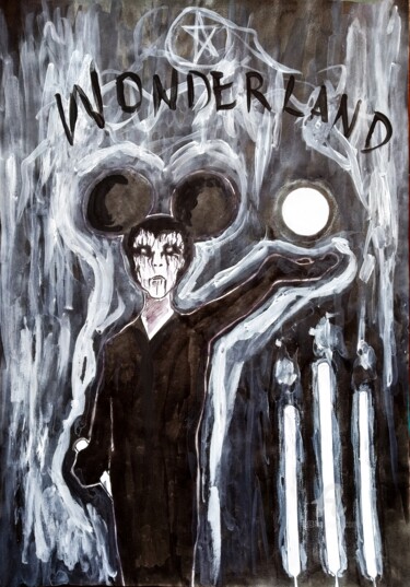 Рисунок под названием "Wonderland" - Luiz Matos, Подлинное произведение искусства, Акрил