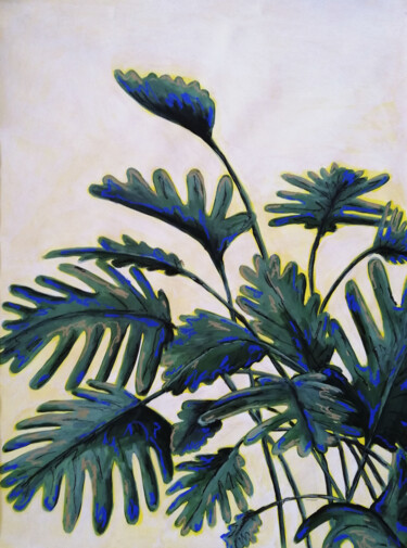 Painting titled "Philodendron Xanadu…" by Lukas Pavlisin, Original Artwork, Acrylic