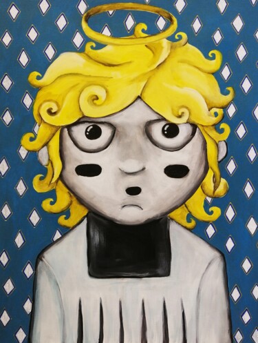 Painting titled "Altar boy" by Lukas Pavlisin, Original Artwork, Acrylic