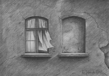 Rysunek zatytułowany „okna.jpg” autorstwa Lucart, Oryginalna praca, Ołówek