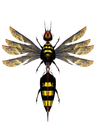 「Wasp21」というタイトルのデジタルアーツ Łukasz Pawlickiによって, オリジナルのアートワーク, デジタル絵画
