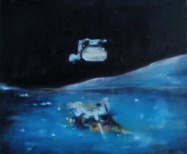 Картина под названием "Ascent" - Luke Morgan, Подлинное произведение искусства, Масло