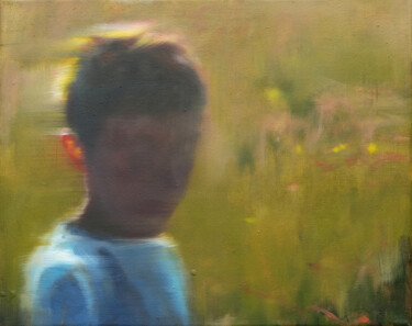 Peinture intitulée "Study for " Field "" par Luke Morgan, Œuvre d'art originale, Huile
