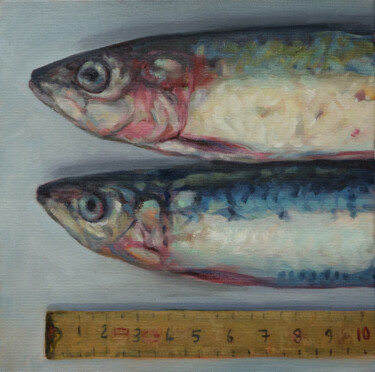 Painting titled "Measured" by Luke Morgan, Original Artwork, Oil