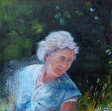 Painting titled "Nan" by Luke Morgan, Original Artwork, Oil