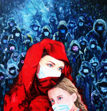 Pintura titulada "“Infierno”" por Pintor Nicolas, Obra de arte original, Oleo