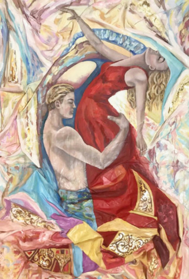 Malerei mit dem Titel "Amor Brujo/ abstrac…" von Pintor Nicolas, Original-Kunstwerk, Öl