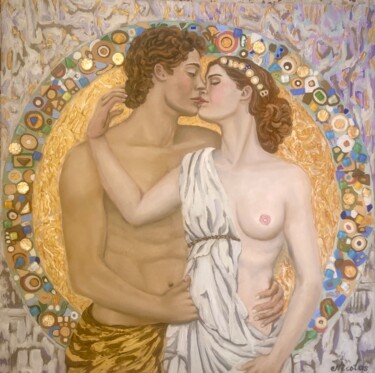 Malerei mit dem Titel "“Romeo and Juliet”" von Pintor Nicolas, Original-Kunstwerk, Öl