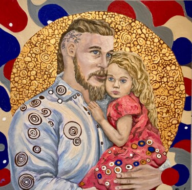 Pintura titulada "“A Father’s Love”" por Pintor Nicolas, Obra de arte original, Oleo