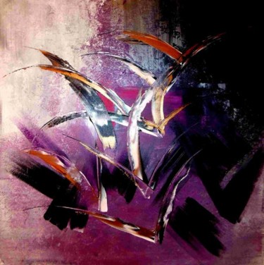 Painting titled "142DALA (migration)" by Dala, Original Artwork, Oil