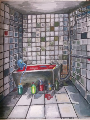 "Dampness" başlıklı Tablo Lesya Buraya tarafından, Orijinal sanat, Zamklı boya