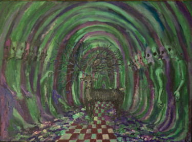 Картина под названием "The gates of..." - Lesya Buraya, Подлинное произведение искусства, Масло