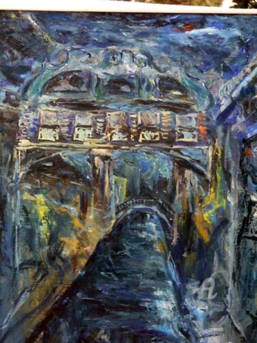 Painting titled "Ponte dei Sospiri" by Luna Hal, Original Artwork