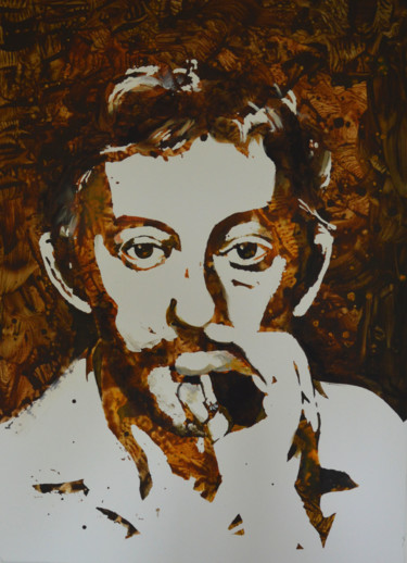 Peinture intitulée "Serge" par Lune Et Animo, Œuvre d'art originale, Acrylique