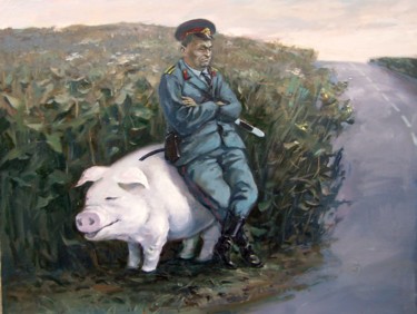 Утро Картина под названием "Утро" - Евгений Лунёв, Подлинное произведение искусства, Масло