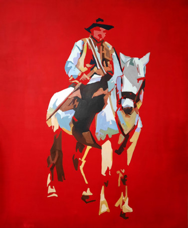 Painting titled "Hutsul" by Marian Luniv, Original Artwork, Oil