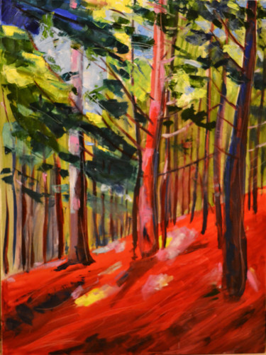 Malarstwo zatytułowany „Forest_04” autorstwa Marian Luniv, Oryginalna praca, Olej
