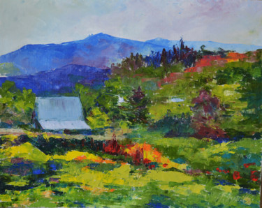 Painting titled "Carpathians_Ukraine" by Marian Luniv, Original Artwork, Oil