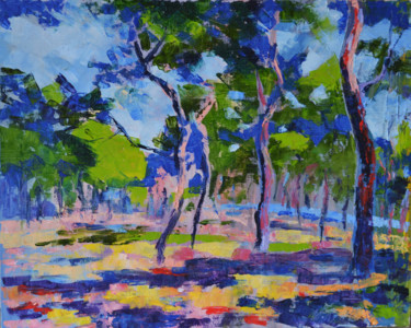 Pittura intitolato "Forest" da Marian Luniv, Opera d'arte originale, Olio