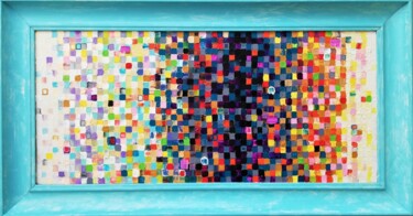 Peinture intitulée "Pixelated Elevation" par Lenka Urbanikova, Œuvre d'art originale, Acrylique
