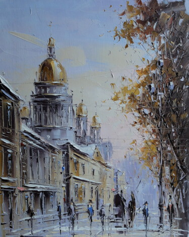 Painting titled "Петербург" by Iurii Khovanskii, Original Artwork