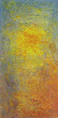 Pintura intitulada "Sol" por Lu Salum, Obras de arte originais, Óleo