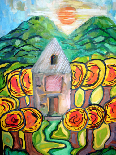 Painting titled "Dream,Sunny day" by Luse Yeremyan, Original Artwork