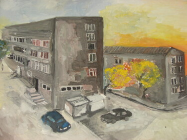 Картина под названием "Sunset" - Luse Yeremyan, Подлинное произведение искусства, Гуашь