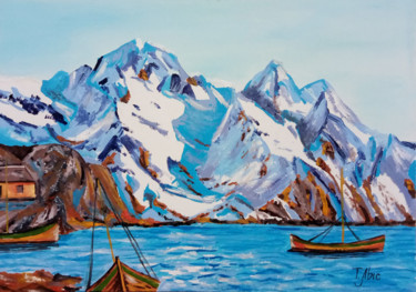 Mountain Landscape Peinture intitulée "Mountain Landscape" par Tatyana Lysenko, Œuvre d'art originale, Huile