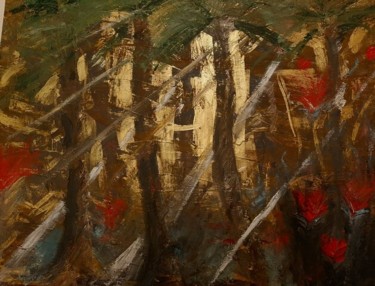 Painting titled "Jimango Forest" by Anatolii Liutenko, Original Artwork, Oil