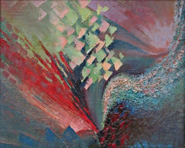 Peinture intitulée "СТОЛКНОВЕНИЕ СТИХИЙ" par Valerii Lymonov, Œuvre d'art originale, Huile