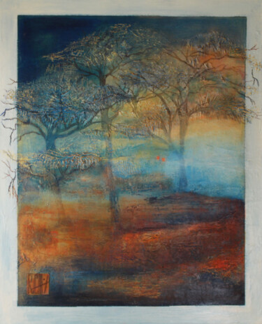 Pintura intitulada "Janvier 2021" por Ly-Rose, Obras de arte originais, Óleo