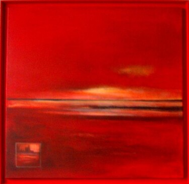 Peinture intitulée "Rouge space" par Ly-Rose, Œuvre d'art originale