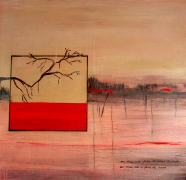Peinture intitulée "Agua vermelha" par Ly-Rose, Œuvre d'art originale
