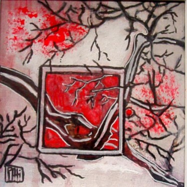 Peinture intitulée "L'arbre compliqué" par Ly-Rose, Œuvre d'art originale