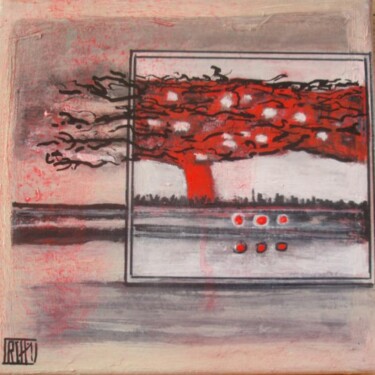 Painting titled "Arbre à palabres" by Ly-Rose, Original Artwork