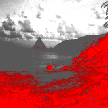 Photographie intitulée "ile-rouge.jpg" par Ly-Rose, Œuvre d'art originale
