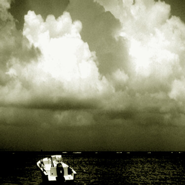 Photographie intitulée "noir-et-blanc-barqu…" par Ly-Rose, Œuvre d'art originale