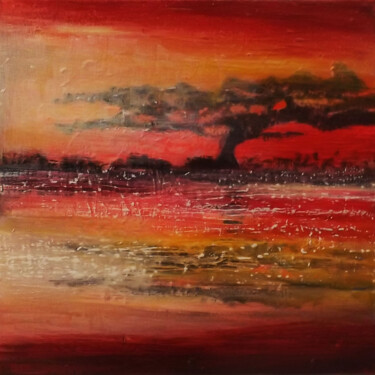 Painting titled "L'arbre de MARS" by Ly-Rose, Original Artwork, Oil