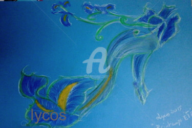 Dessin intitulée "printemps - été" par Lycos, Œuvre d'art originale, Craie