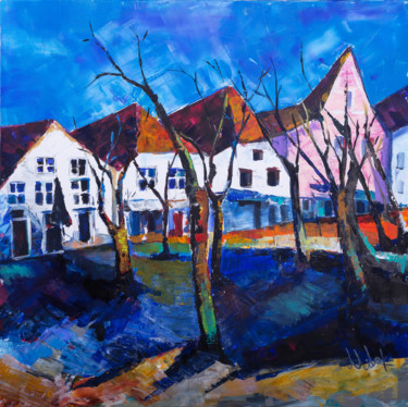 Painting titled "Eckernförde" by Ludmila Reznik, Original Artwork, Acrylic