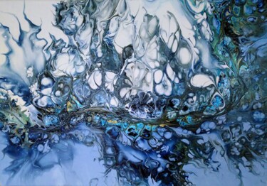 Картина под названием "Faille abyssale" - Lydia Pochet, Подлинное произведение искусства, Акрил Установлен на Деревянная рам…