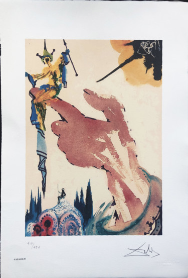 Incisioni, stampe intitolato "Salvador Dalì - Il…" da Lydia De Ville, Opera d'arte originale, Litografia