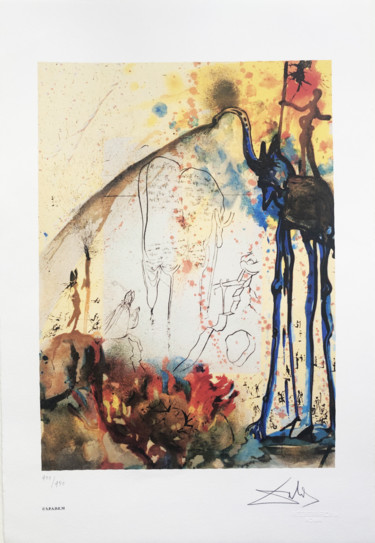 Incisioni, stampe intitolato "Salvador Dalì - Mos…" da Lydia De Ville, Opera d'arte originale, Litografia